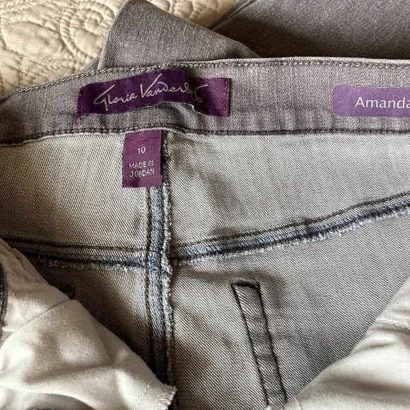 Gloria Vanderbilt Women's Size 10 Jeans  Faded Black Amanda Jeans Casual 31 x 30 - Picture 3 of 5